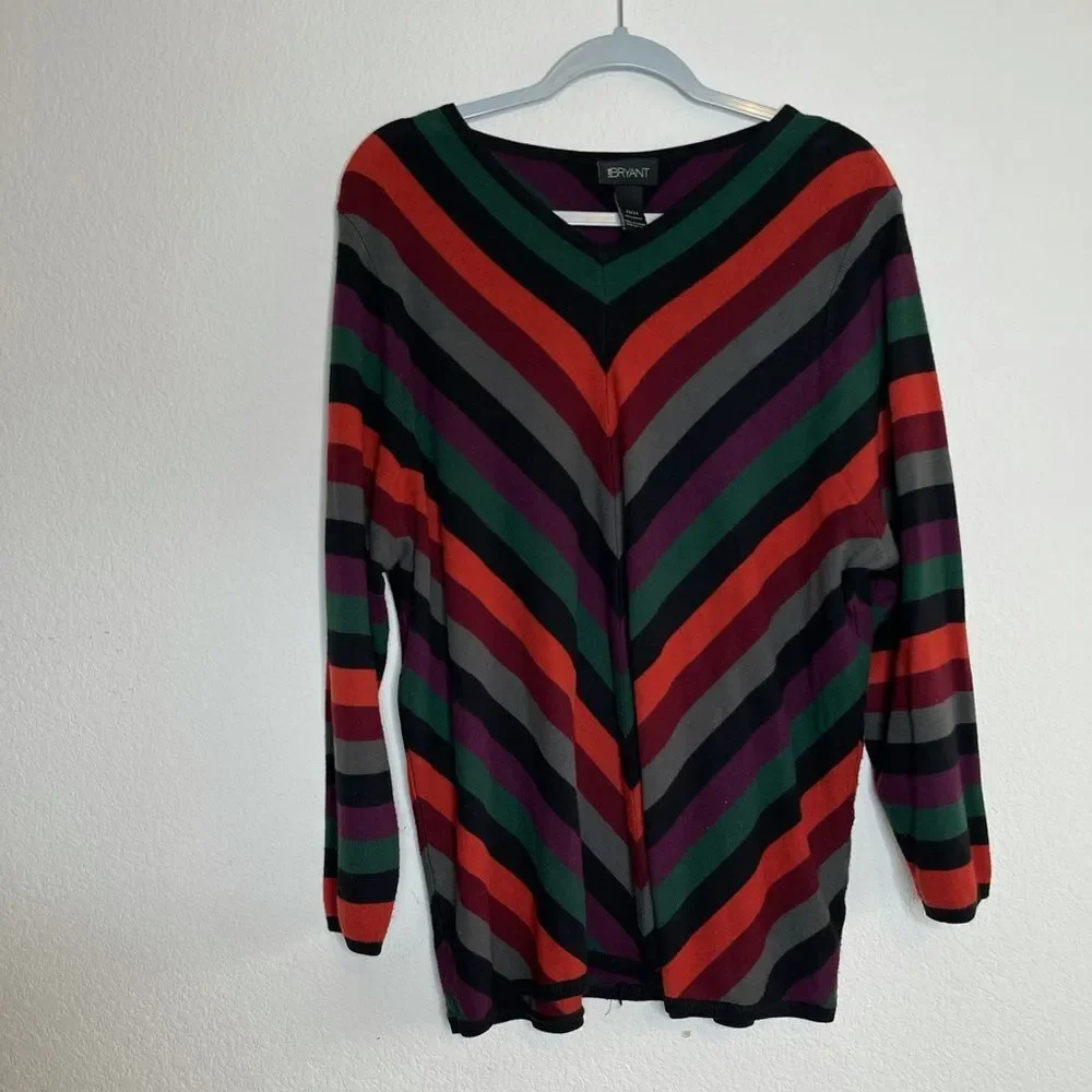 ‎Lane Bryant chevon striped sweater